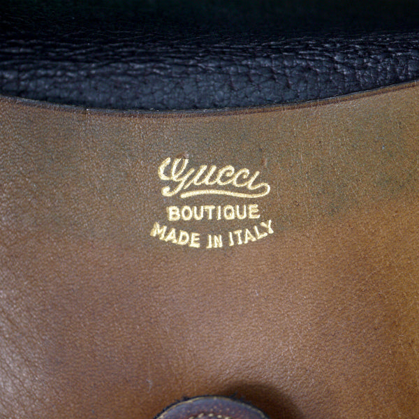 OLD Gucci GG柄ラウンドコインケース(黒)