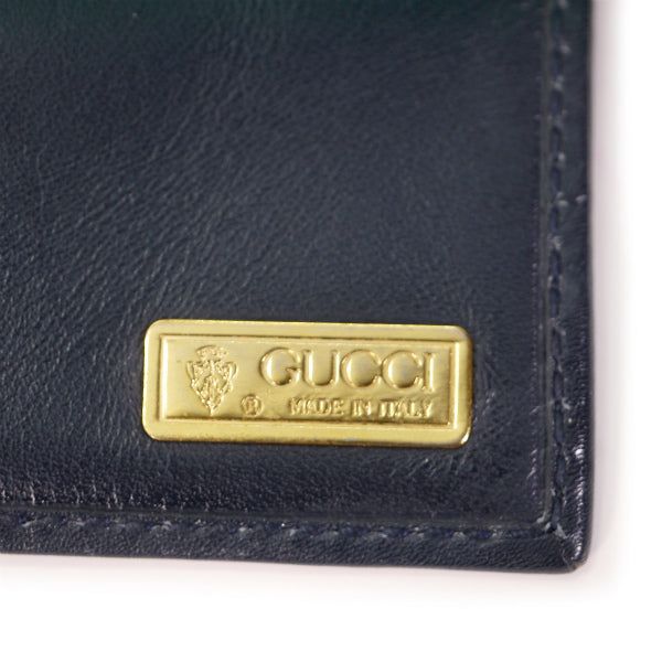 OLD Gucci フローラ長財布(紺)