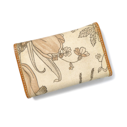 OLD Gucci フローラ キーケース(白×キャメル)