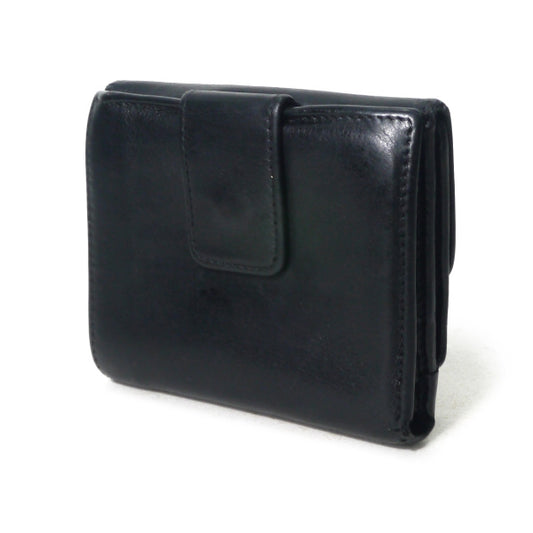 OLD Gucci 総革バンブー折財布(黒)