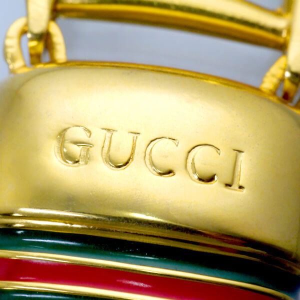 OLD Gucci パフュームボトルキーホルダー(ゴールド)