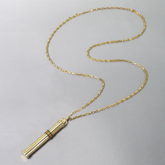 OLD Gucci 香水ボトル ネックレス(ゴールド)