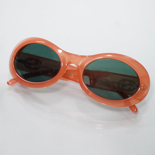 OLD Gucci ダブルGサングラス(ケース付き/クリアレッド)