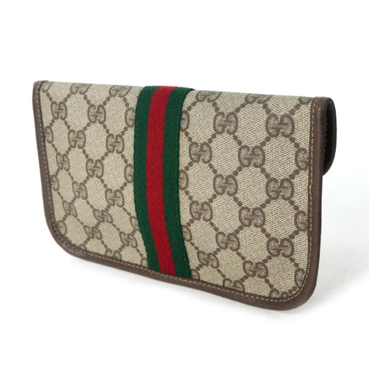 OLD Gucci シェリー マルチポーチ(茶)