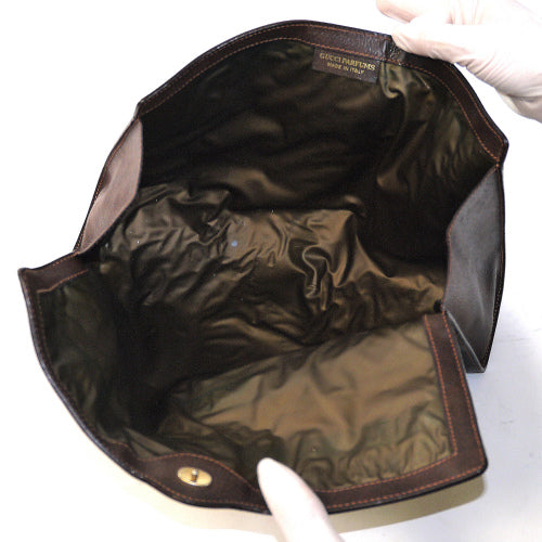OLD Gucci クラッチバッグ(大・茶)