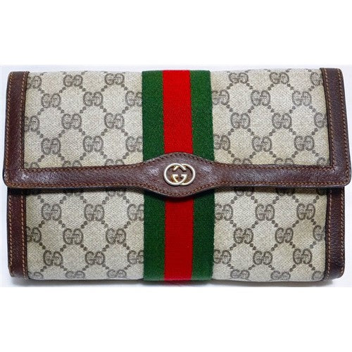 OLD Gucci クラッチバッグ(小・茶)