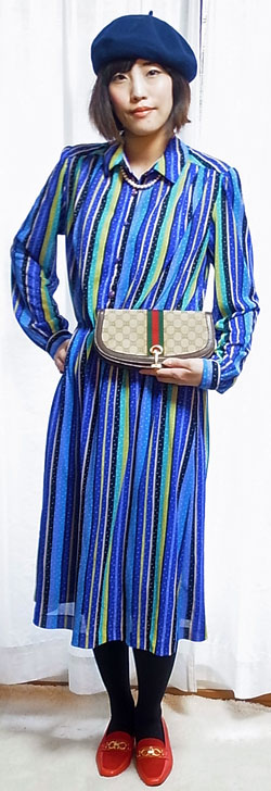 OLD Gucci 半円ポーチ(茶GG)