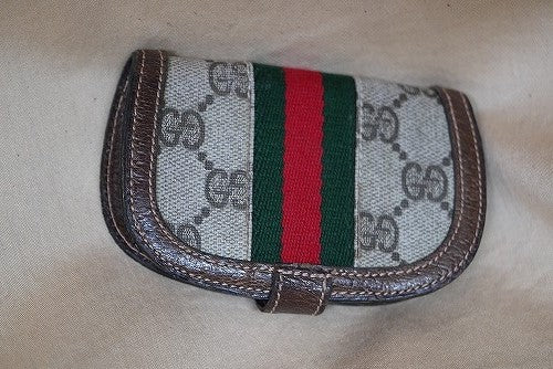 OLD Gucci キーケース(半円・茶)