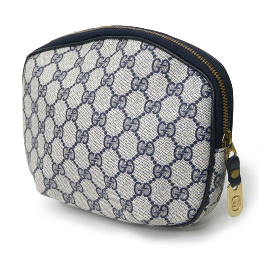 OLD Gucci 丸型シェリークラッチポーチ(青)