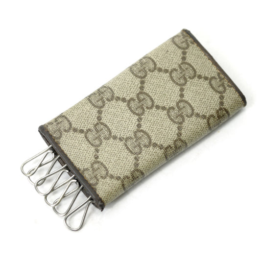 OLD Gucci GG柄6連キーケース(茶)