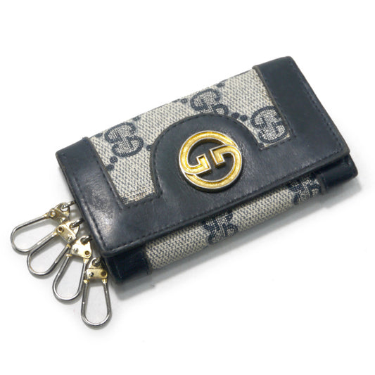 OLD Gucci 4連キーケース(青)