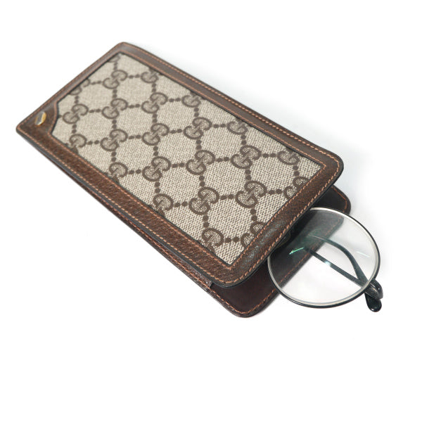 OLD Gucci メガネ/ペンケース(茶)