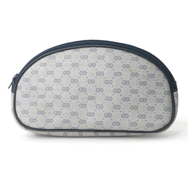 OLD Gucci マイクロGG楕円形ミニポーチ(青)