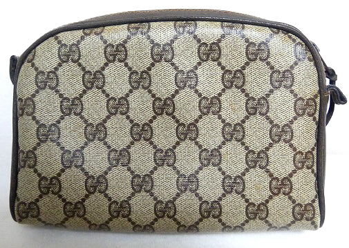 OLD Gucci シンプルポーチ(茶・小)