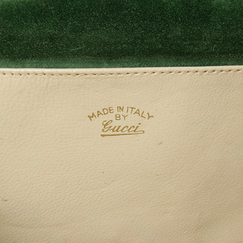 OLD Gucci スエード ポーチ(グリーン)