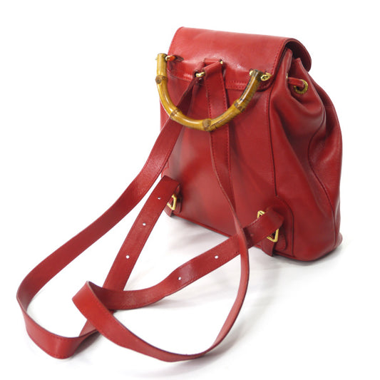 OLD Gucci バンブー ミニリュック(赤)