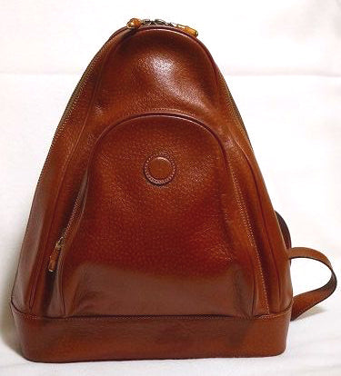 OLD Gucci 総皮バックパック(茶)
