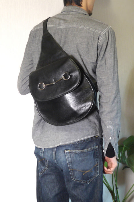 OLD Gucci 総皮 デイパック(黒)