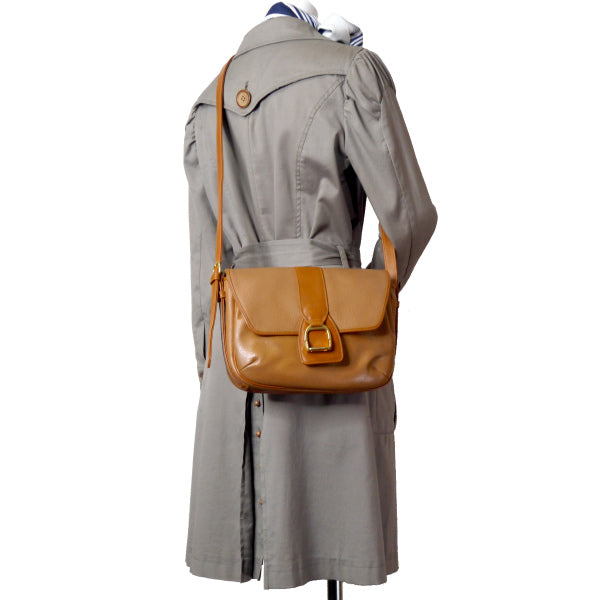 OLD Gucci キャメル総皮ビットショルダー