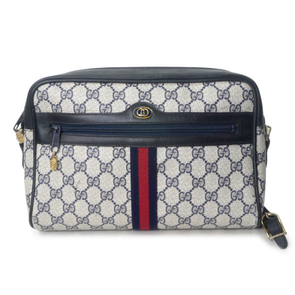 OLD Gucci 定番ショルダー縦シェリー（青・大） – Vintage Shop