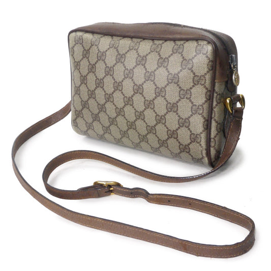 OLD Gucci Parfums 定番ショルダー横シェリー(茶・小)