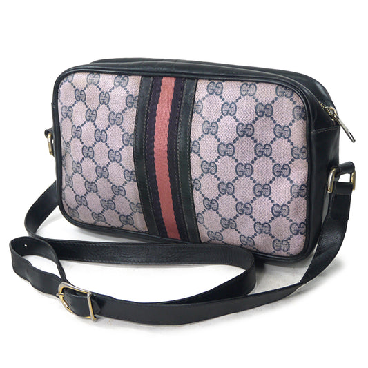 OLD Gucci 70s!横長ショルダ−(青)