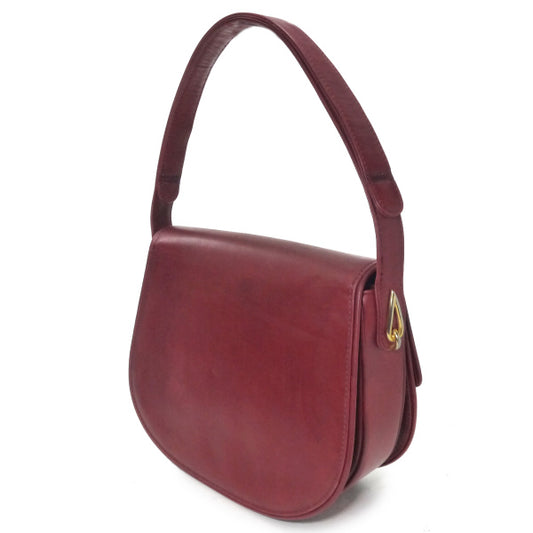 OLD Gucci 1973総革ショルダーバッグ(レッド)