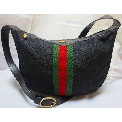 OLD Gucci 三日月型ショルダー(黒)