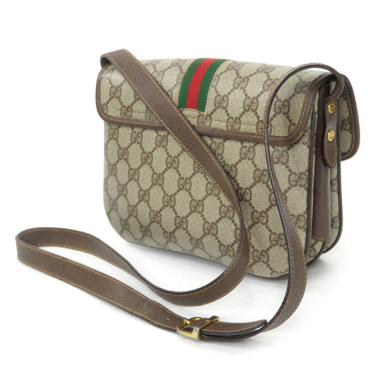 OLD Gucci 3層シェリーポシェットバッグ(茶)