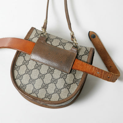 OLD Gucci フリンジ2Wayポシェット (茶)