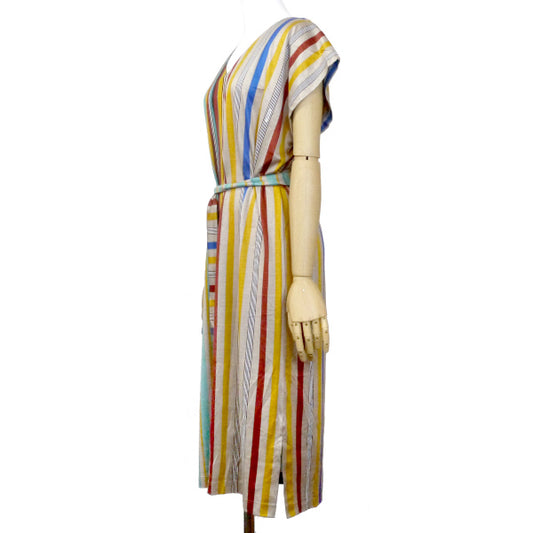 OLD Gucci マルチカラーストライプワンピース(コットン)