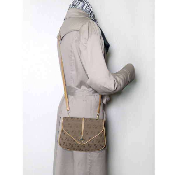 OLD Gucci 70s!激レア!ビット柄ショルダー(茶)