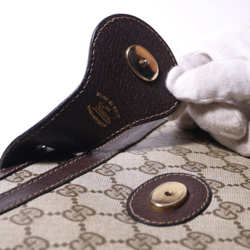 OLD Gucci 70s GG金具ワンショルダー(茶)