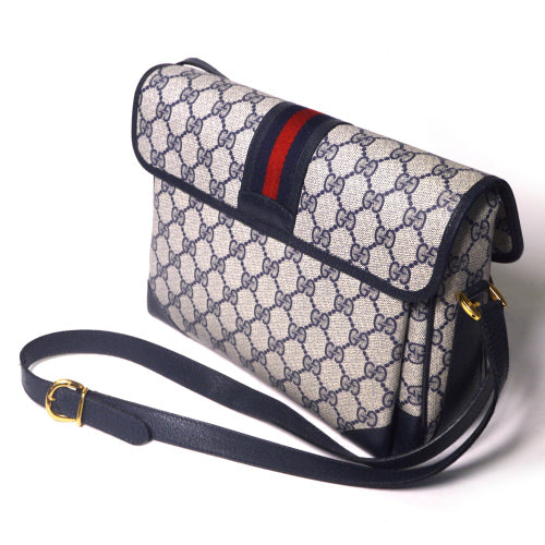 OLD Gucci 3層ショルダー(青)