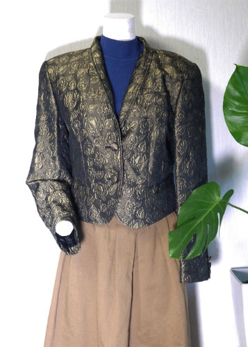 OLD Gucci ローズ柄ジャケット