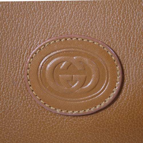 OLD Gucci レア!総革シェリーショルダー(キャメル)