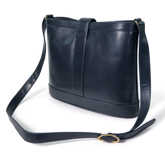 OLD Gucci 総革バケツ型ショルダー(濃紺)