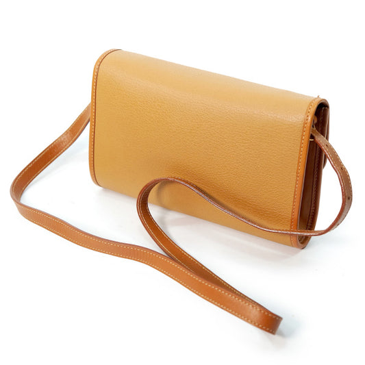 OLD Gucci 2WAY型押しレザー ミニバッグ(キャメル)