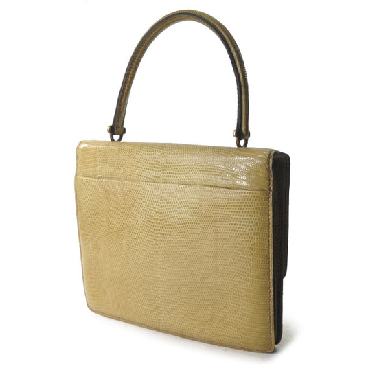OLD Gucci 60s最古品!リザードハンドバッグ