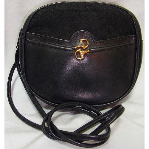 OLD GucciマイクロGGホースビット金具ミニポシェット(黒)