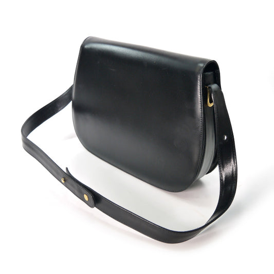 OLD Gucci 総革GGプレート2WAYショルダー(黒)