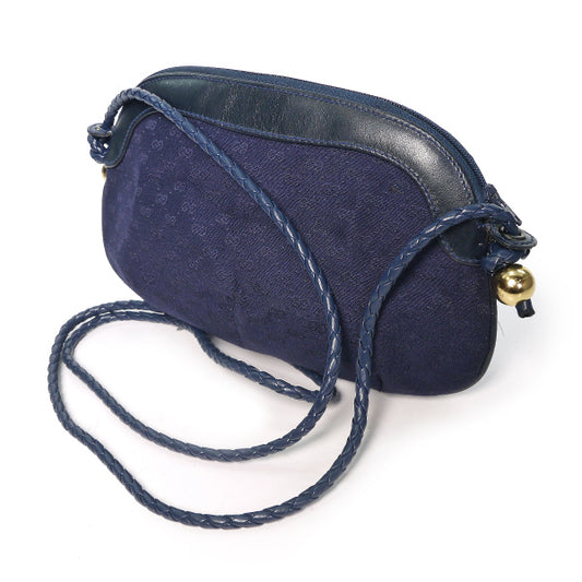 OLD Gucci マイクロGGラウンドポシェット(紺)