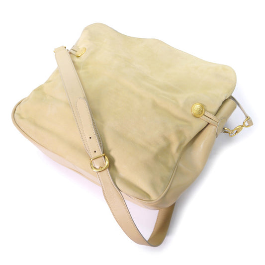 OLD Gucci <訳あり>大型ヌバック ショルダー(クリーム)