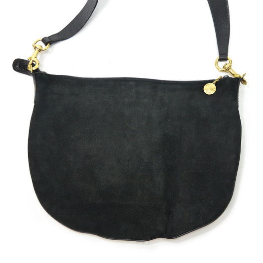 OLD Gucci スエード半円大型2WAYバッグ(濃紺)