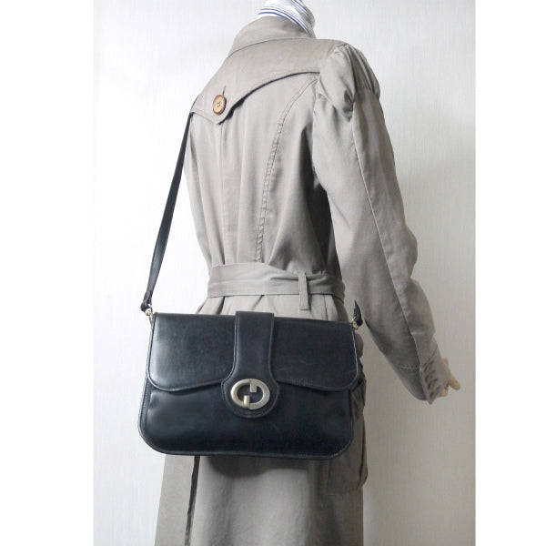 OLD Gucci 1973 GG 2WAYバッグ(黒)