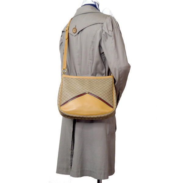 OLD Gucci 80s! マイクロGGショルダー(キャメル)