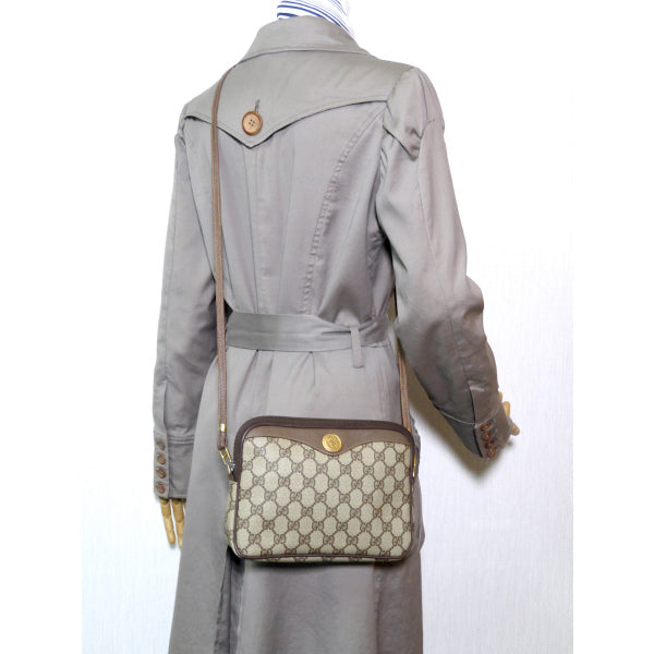 OLD Gucci GG柄2WAYミニバッグ(茶)