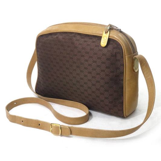 OLD Gucci <訳あり>マイクロGG ベルトデザインショルダー(茶)