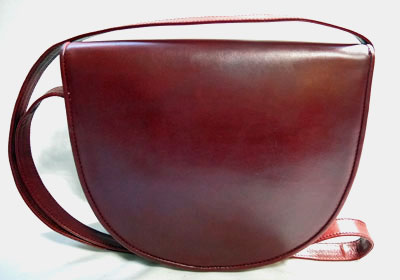 OLD Gucci 半円ポシェット(ワイン)