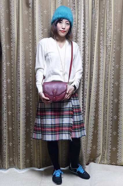 OLD Gucci 半円ポシェット(ワイン)